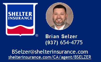 Brian Selzer, Shelter Insurance - GDREIA Vendor biz card